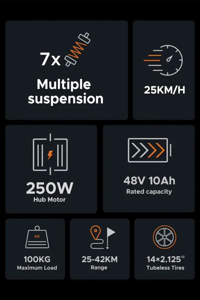 elektriniai dviraciai ENGWE T14