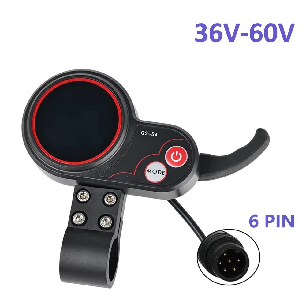 QS-S4 ekranėlis elektriniam paspirtukui 6 Pin (36V–60V) (5) QS-S4 ekranėlis elektriniam paspirtukui 6 Pin (36V–60V)