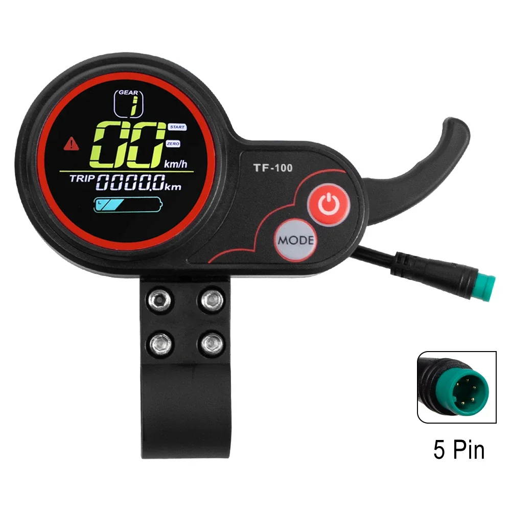 TF-100 ekranėlis elektriniam paspirtukui 36V 48V (2) TF-100 ekranėlis elektriniam paspirtukui 36V48V